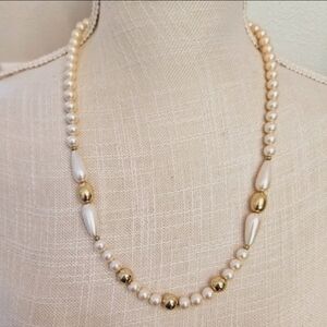 Napier Gold and Pearl Necklace